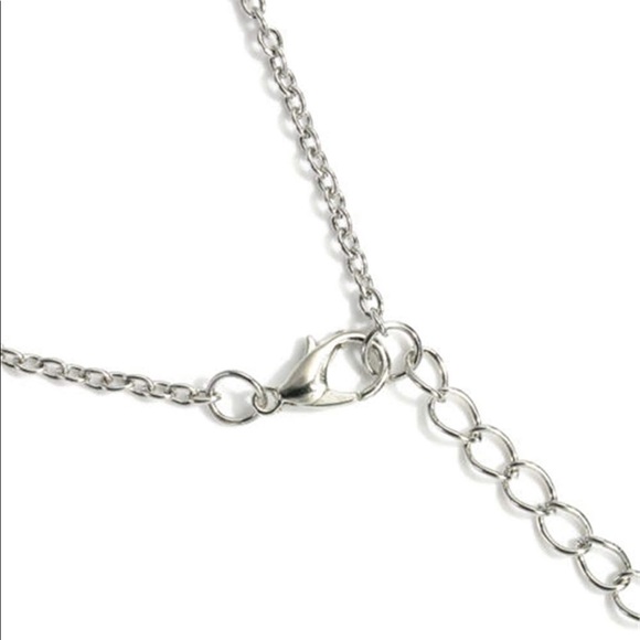 MIXIA Dog Puppy Paw Print Pendant silver Necklac - Picture 4 of 6